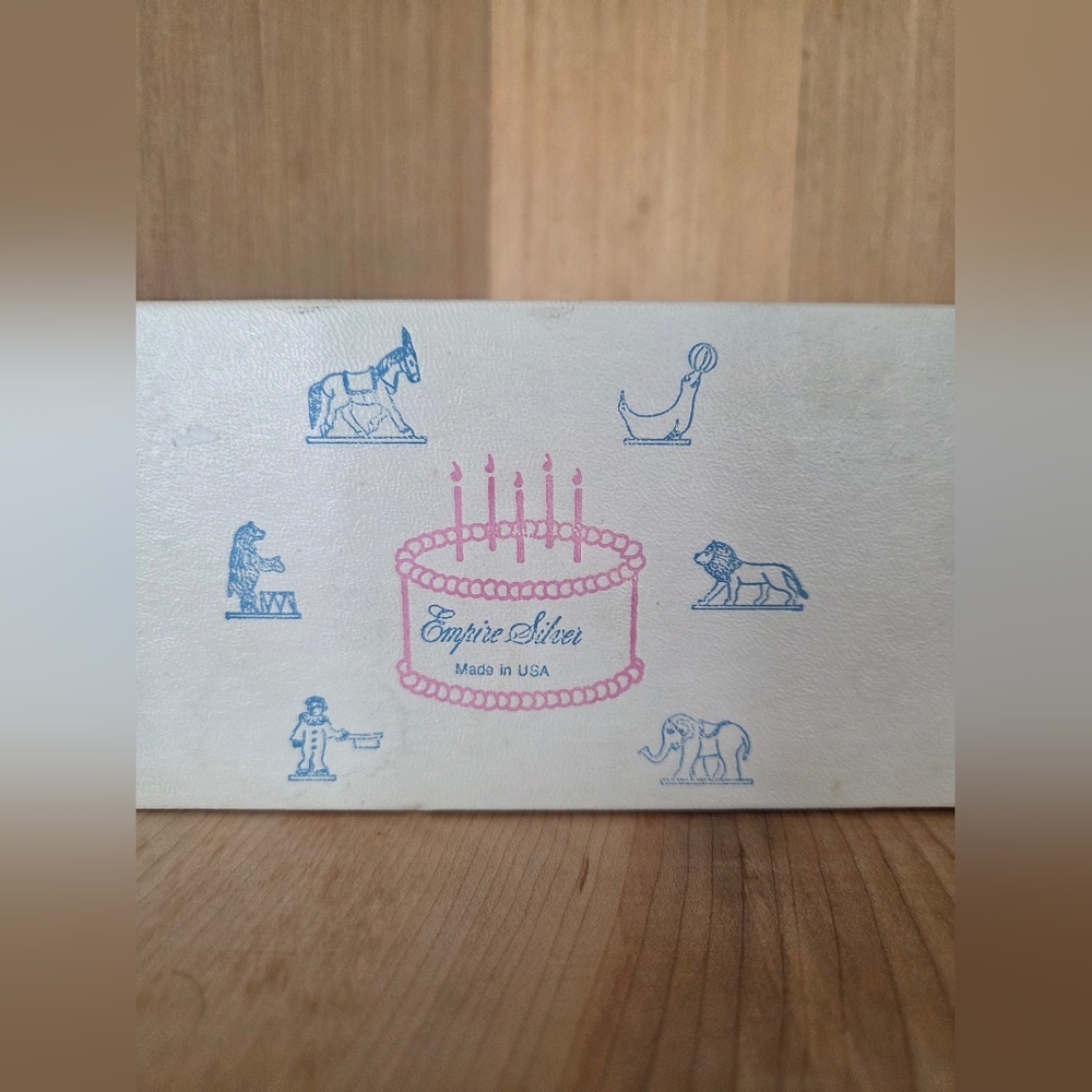 Empire Silver Pewter Circus Birthday Cake Candle Holders - Picture 7 of 9